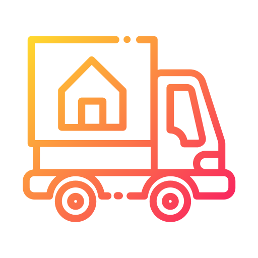 moving home icon logo vector illustration. Home delivery truck symbol  template for graphic and web design collection 9777374 Vector Art at  Vecteezy