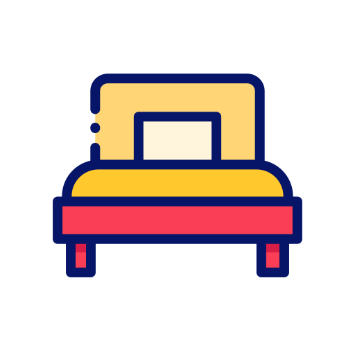 cama individual icono gratis