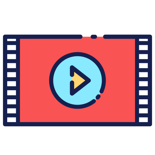 reproductor de video icono gratis