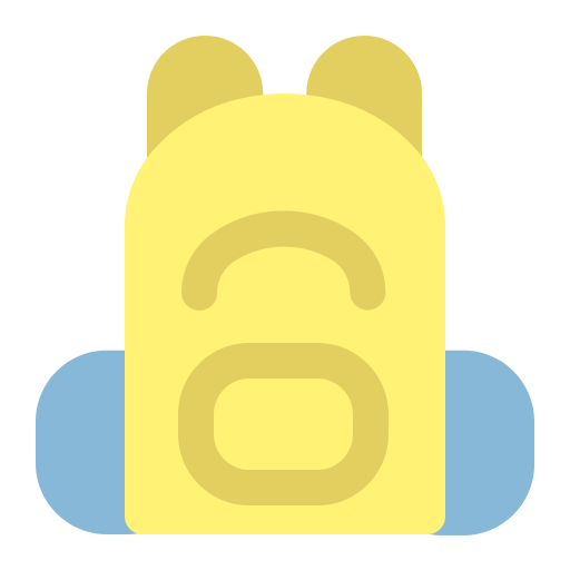 bolsa para la escuela icono gratis