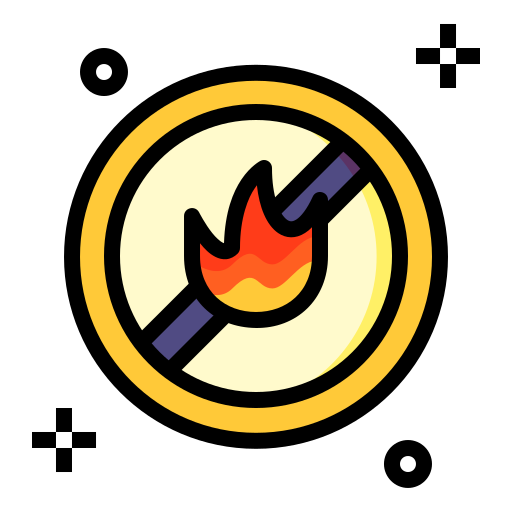 pas de feu Icône gratuit