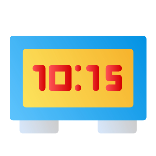 Digital clock - free icon