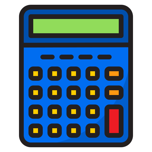 Calculator srip Lineal Color icon