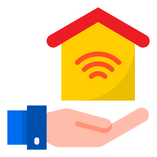 Smart home srip Flat icon