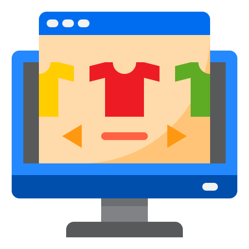 Shopping online free icon Shopping online free icon