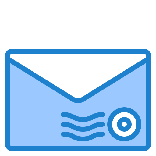 sello de correo icono gratis