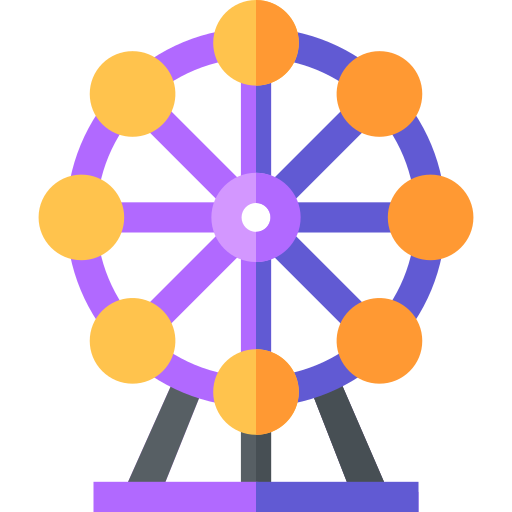 rueda de la fortuna icono gratis