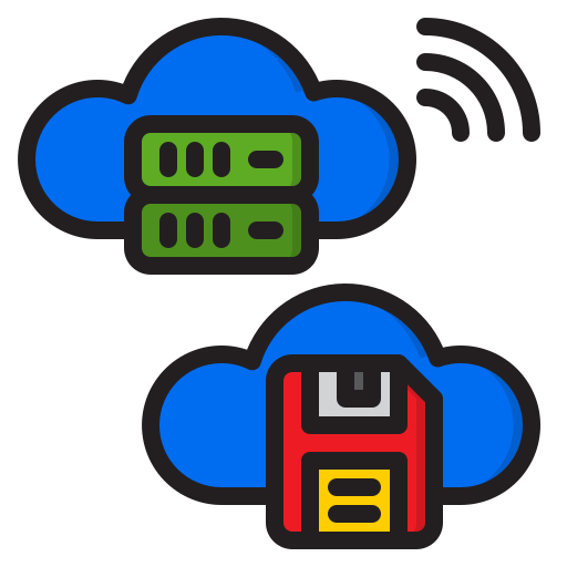 Cloud storage free icon Cloud storage free icon