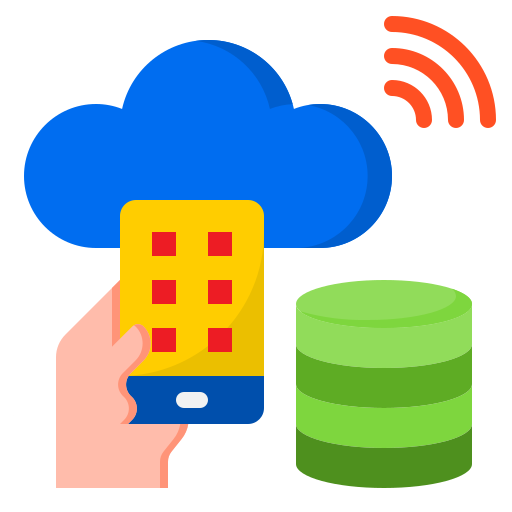 almacenamiento en la nube icono gratis