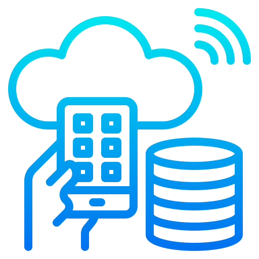 almacenamiento en la nube icono gratis