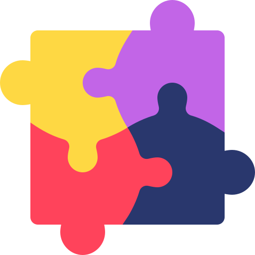 Puzzle Basic Rounded Flat icon