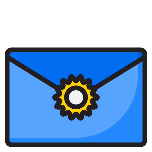 sello de correo icono gratis