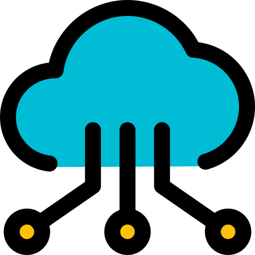 Cloud network Pixel Perfect Lineal Color icon