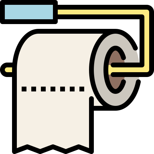 Toilet paper free icon Toilet paper free icon