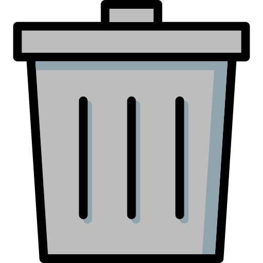 Garbage Basic Mixture Lineal color icon