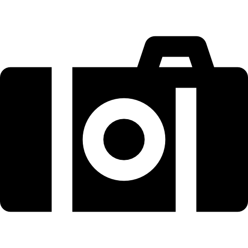 Photo camera Basic Black Solid icon