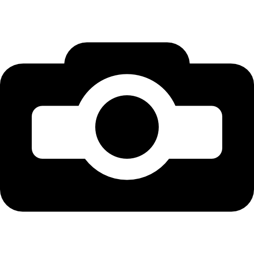 Photo camera Basic Black Solid icon