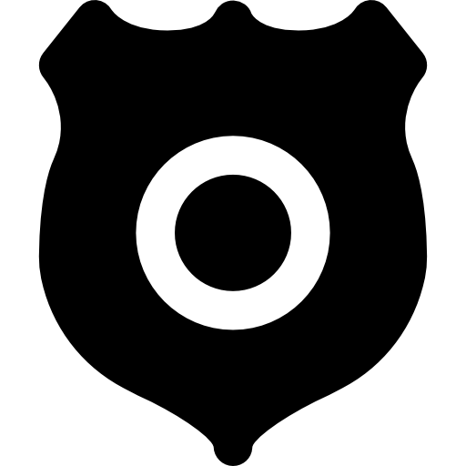 Police Basic Black Solid icon