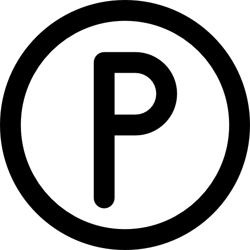 Parking Basic Black Outline icon