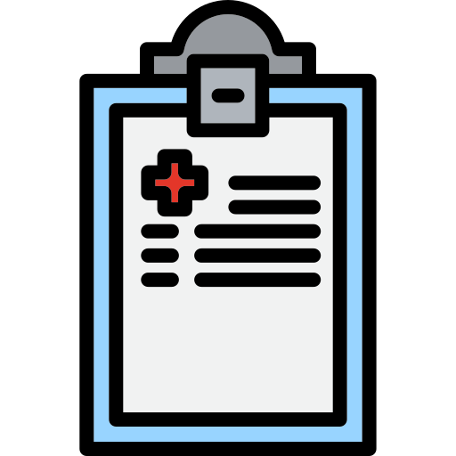 informe médico icono gratis