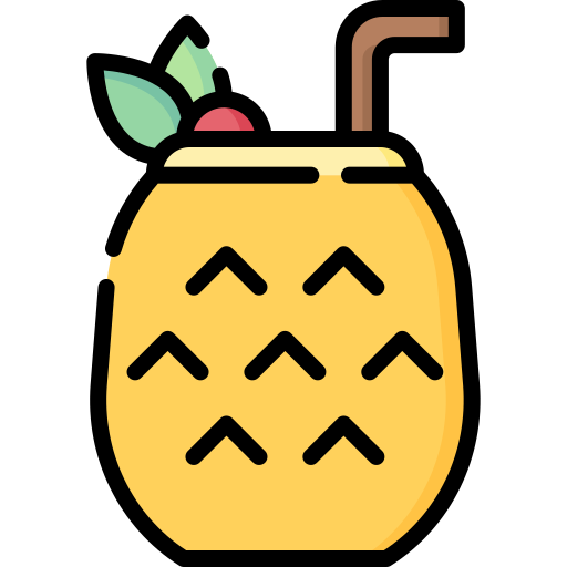 piña colada icono gratis