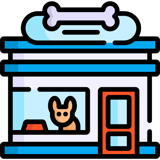 la tienda de animales icono gratis