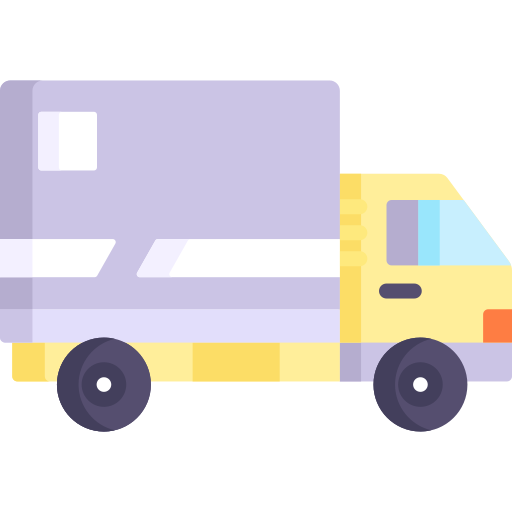 camión de reparto icono gratis