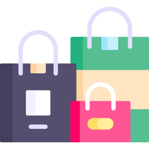 Shopping bags Special Flat icon