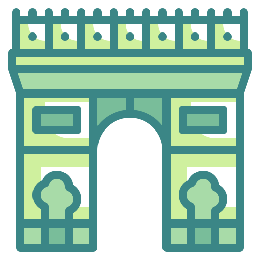 arco del triunfo icono gratis