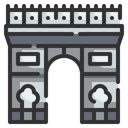 arco del triunfo icono gratis