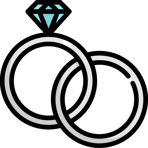 Wedding ring Generic Outline Color icon