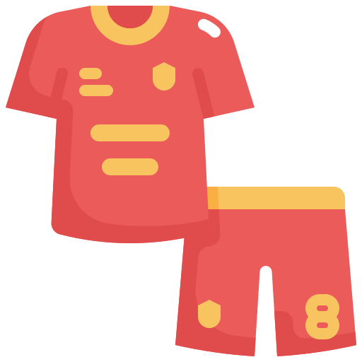 uniforme de futbol icono gratis