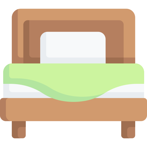 cama individual icono gratis