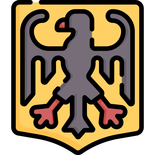 Germany Flag Vector Shield Icon Illustration Royalty Free SVG