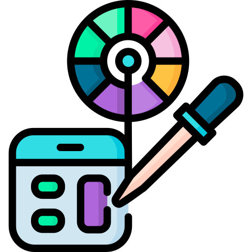 paleta de color icono gratis