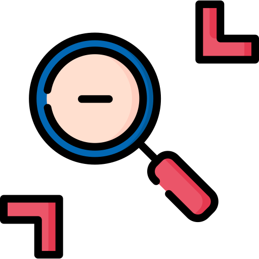 disminuir el zoom icono gratis