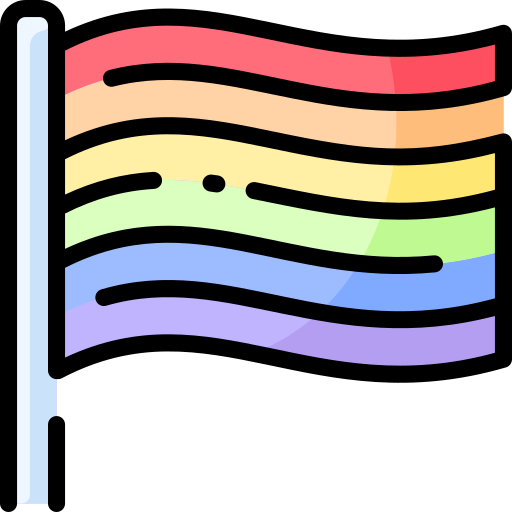 bandera arcoiris icono gratis