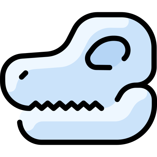 cráneo de dinosaurio icono gratis