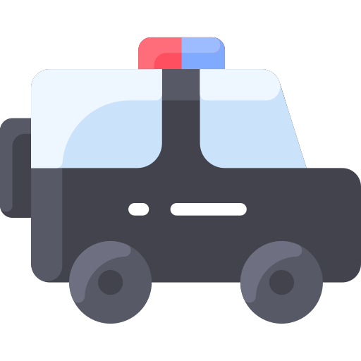 coche de policía icono gratis