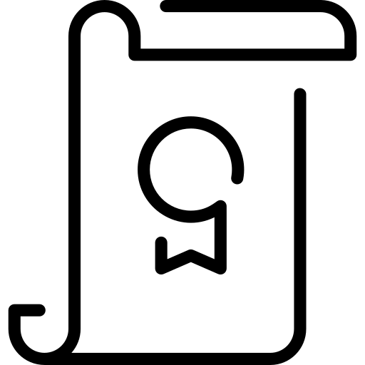 certificado grátis ícone