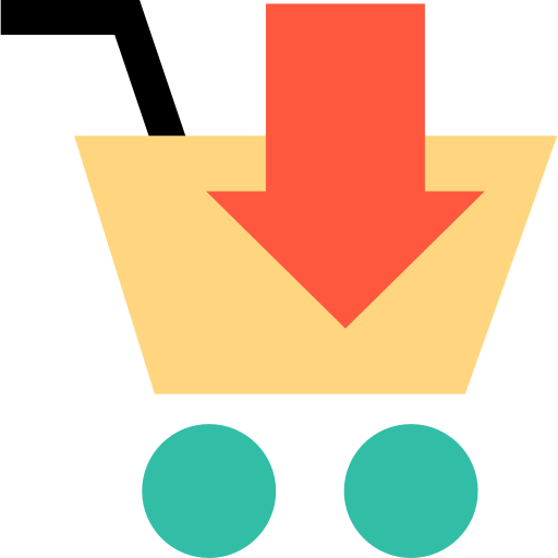 carrinho de compras grátis ícone