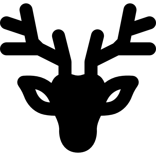 icône d'une tête de cerf pour symboliser le style de déco d'intérieur de type Scandinave