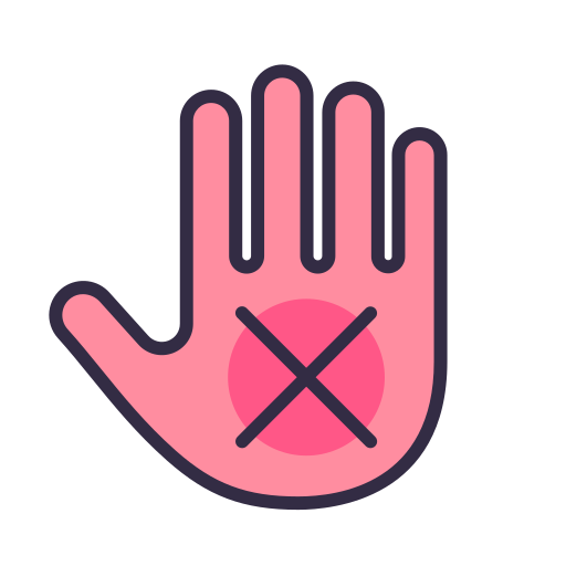 No touch free icon No touch free icon