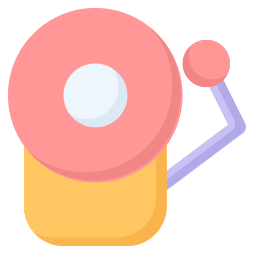 campana del colegio icono gratis