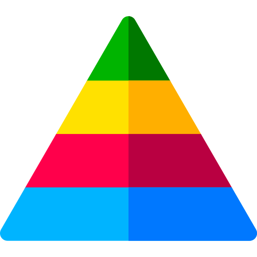 Pyramid Basic Rounded Flat icon