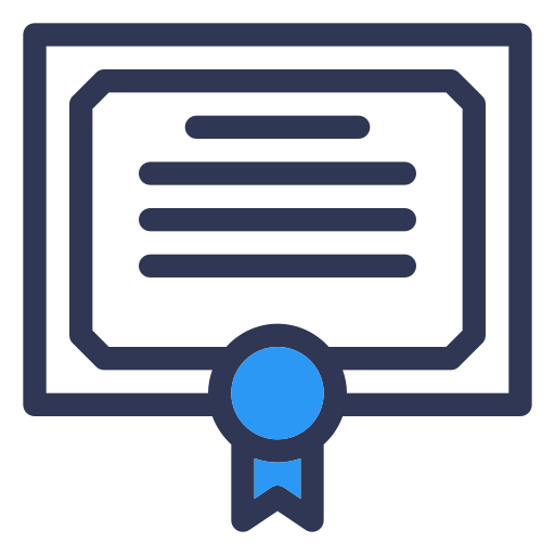 certificación icono gratis
