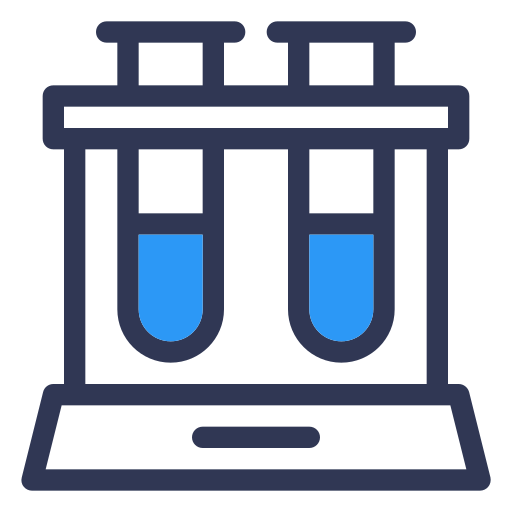 Test tube Generic Blue icon