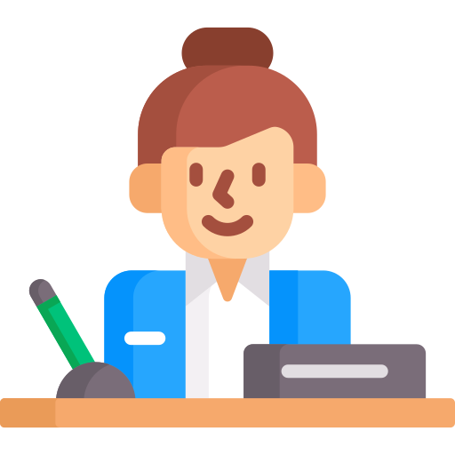 recepcionista icono gratis