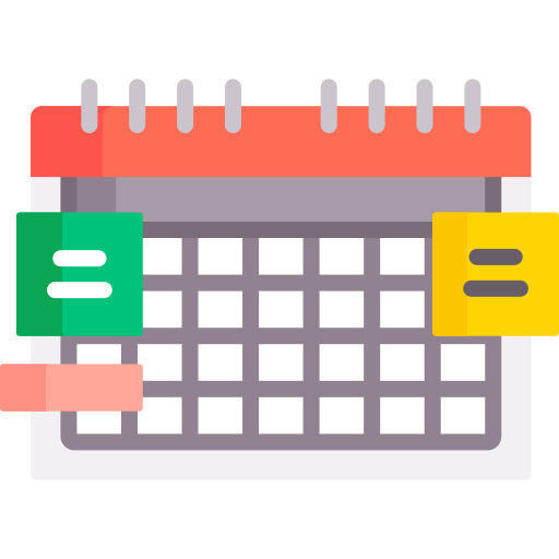 calendario de escritorio icono gratis