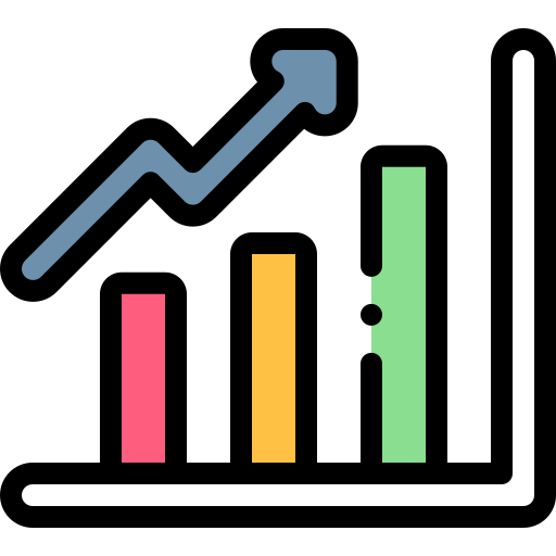 gráfico de barras icono gratis